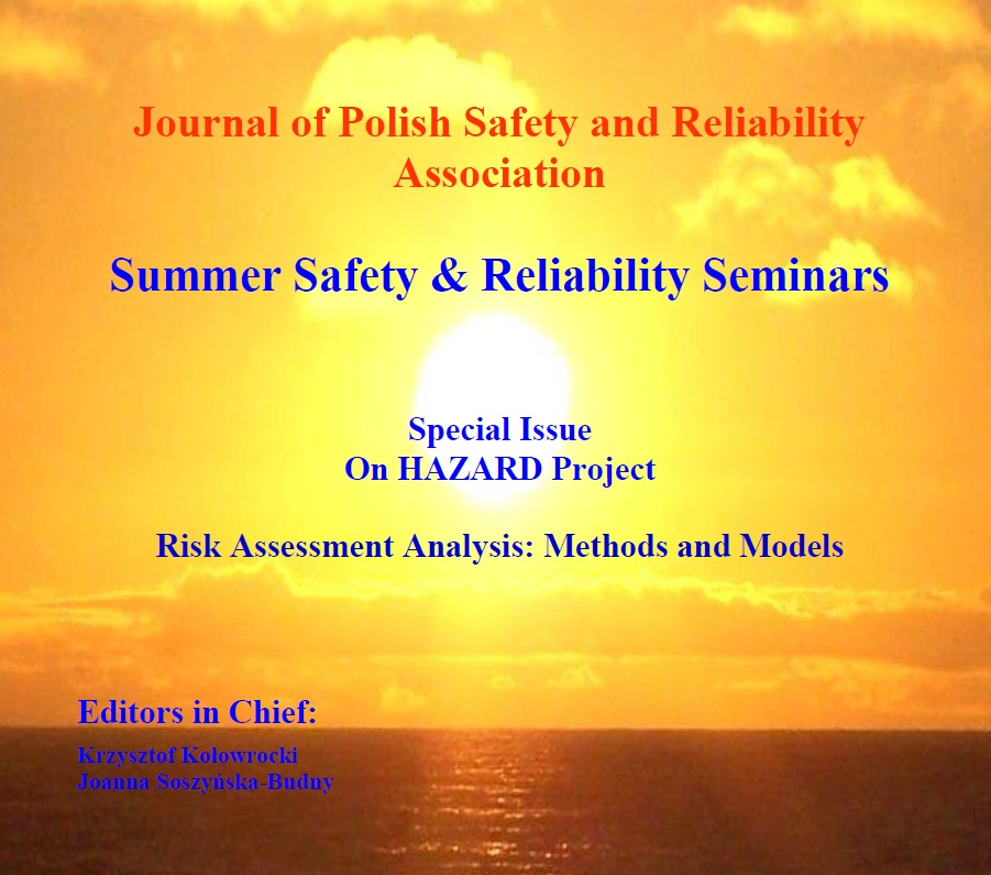 Journal of Polish Safety and Reliability Association (JPSRA), Special ...