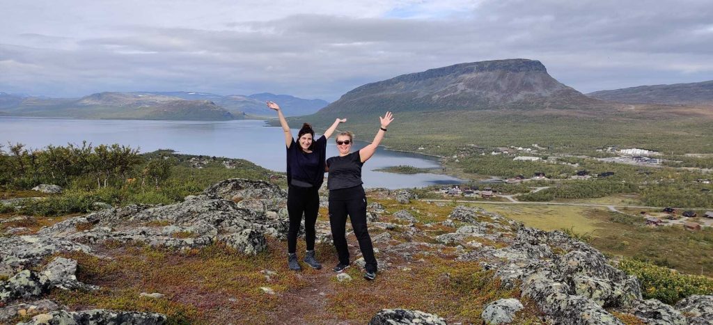 The authors in Lappland wilderness