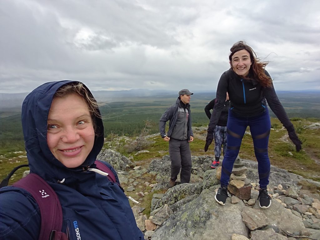 The authors in lappland wilderness