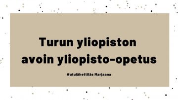 Tekemistä välivuodelle: avoin yliopisto-opetus!