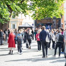 Avajaiskarnevaalien väenpaljoutta.