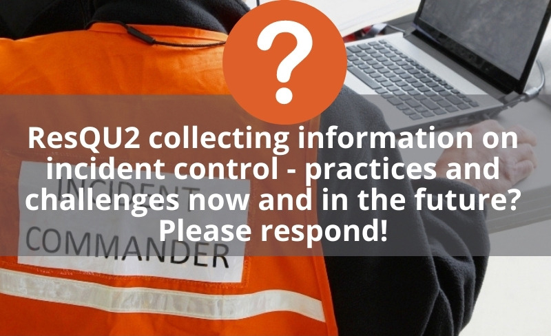 Rescue professionals are invited to contribute to ResQU2 work by filling in a questionnaire