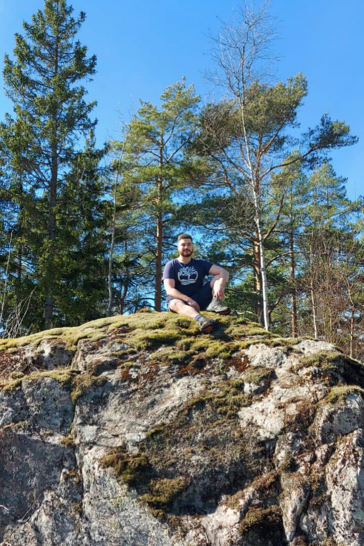 Alexander Spicer enjoys the Finnish summer in nature.