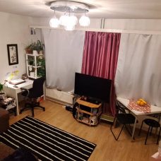 A fully furnished student studio