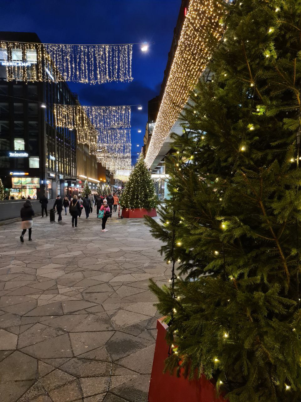 Christmas lights in Helsinki