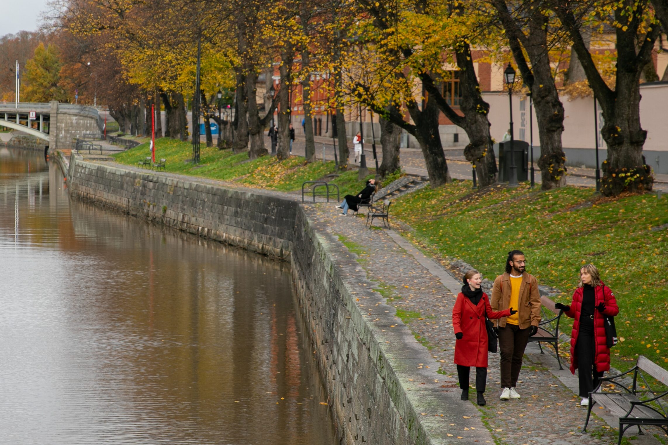 River Aura in the autumn.