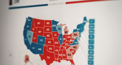 USA:n presidentinvaalien äänestystilanne kartalla