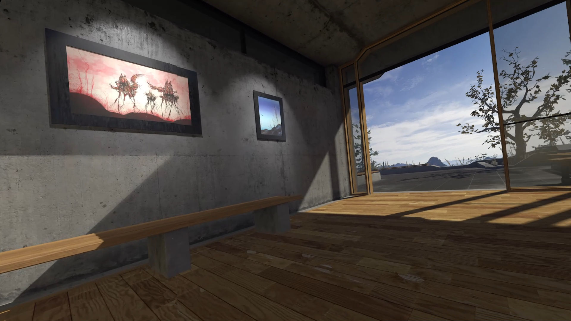 Two OpenVR Capture sources combined in VR. Seam can be seen in the recorded footage.