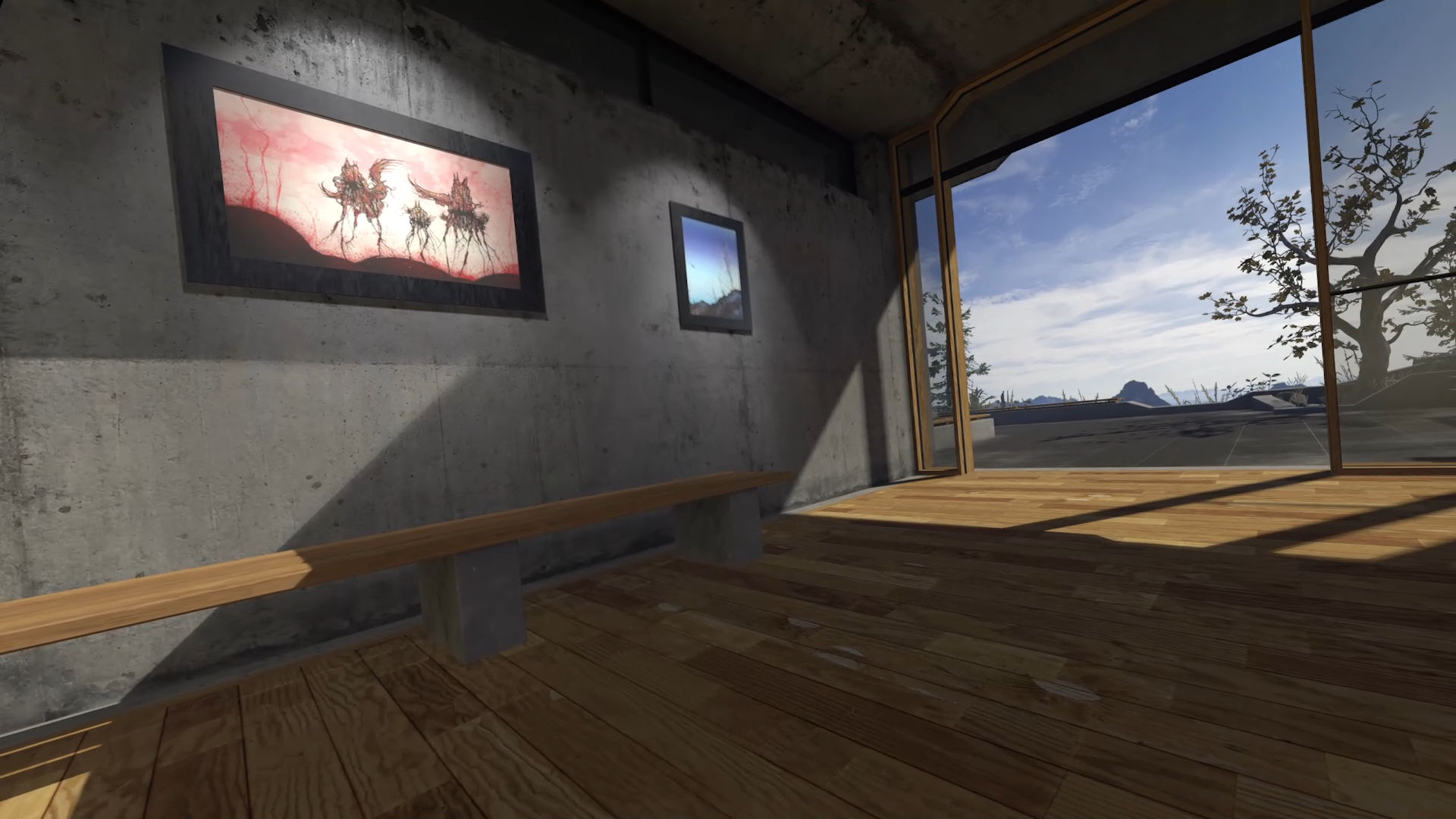 Two OpenVR Capture sources combined in VR. Seam cannot be seen in the recorded footage.